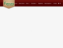 Tablet Screenshot of franceschocolates.com.br